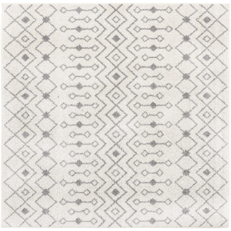 Abstract Indoor Rug, Square 6'