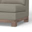 Causeuse Sama RAF, banc de 56 po, bois massif, polyester gris amande-118100996