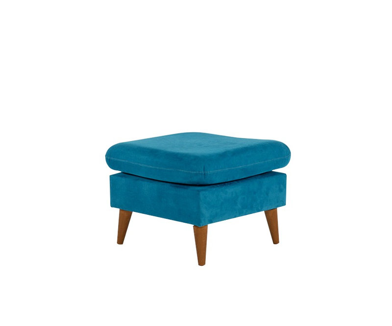 Repose-pieds Oxfield 24,8 po Oxfield, Polyester à 100 % bleu foncé