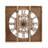 30" Farmhouse Wall Clock Triptych Panel Wooden Wall Clock