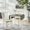 Dampierre 2 - Person Extendable Four Leg Base Dining Set