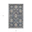Tapis bleu antidérapant bleu et beige