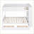 Full Over Full Bunk Bed with 2 Drawers &amp; Cabinet – Pinewood Frame, White, Space-Saving No Box Spring-1468110088-1468110090