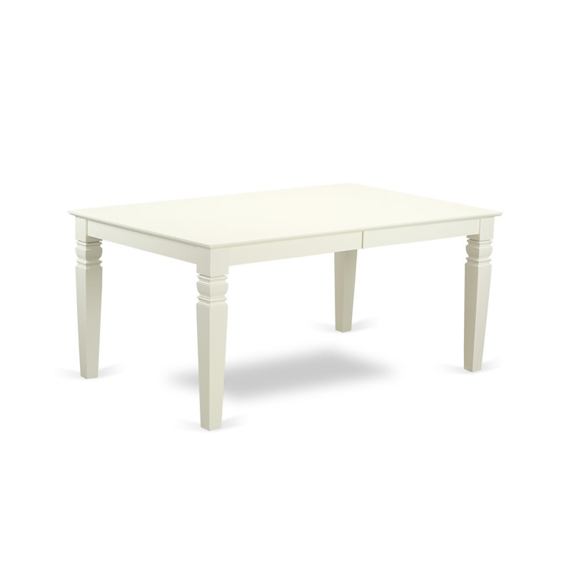 Cobleskill Dining Set, 5 Pieces (1 Table + 4 Chairs), Linen White
