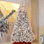 Flocked 9' Pre-Lit Pine Christmas Tree