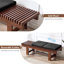 Banc en lattes de bois massif 59,5 po Aadi avec 2 coussins amovibles Aadi-1273278869