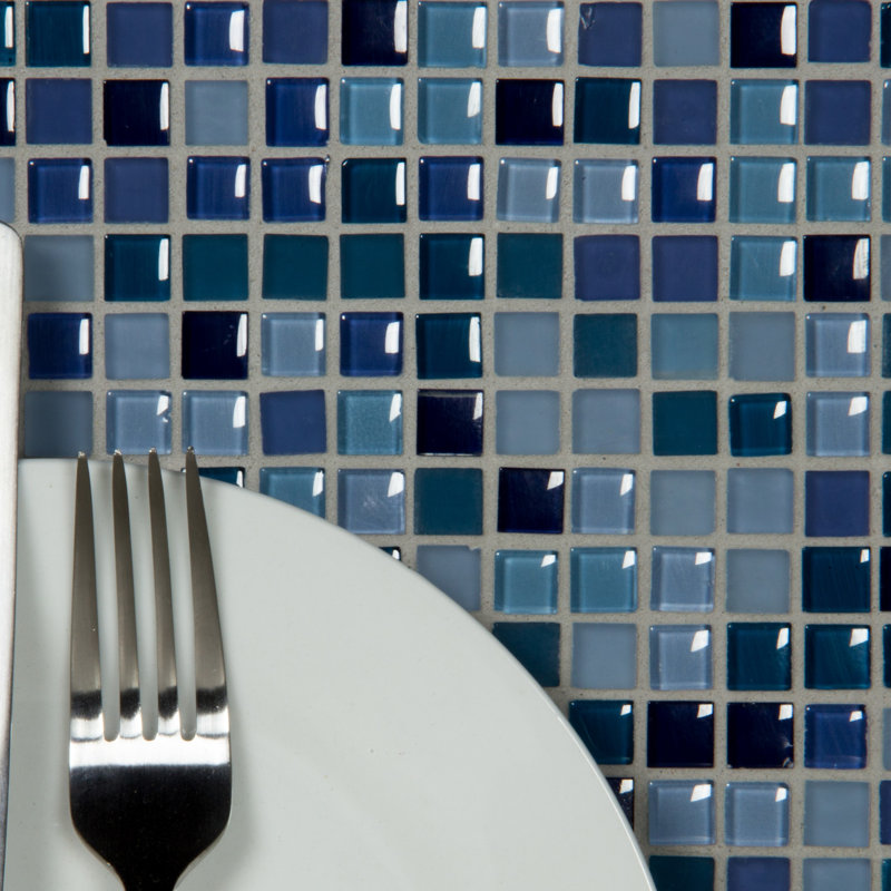 Tuile de mosaïque en verre 0,38 po x 0,38 po Petite
