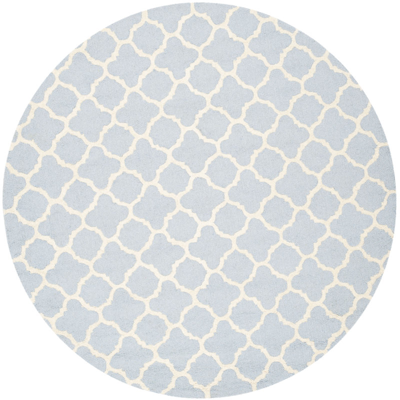 Tapis en laine touffeté à la main Cannen, Rond 4 pi