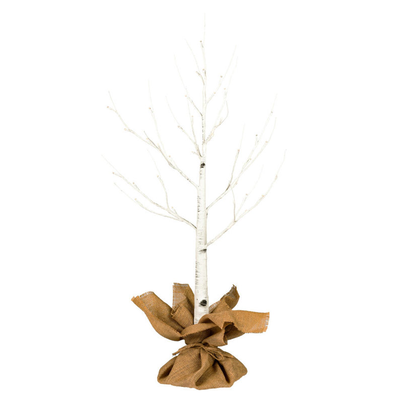 Vickerman LED White Birch Twig Tree 36' Lighted Artificial Christmas Tree