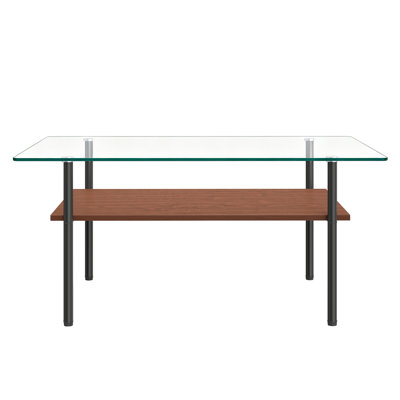 Table basse moderne en verre pour le salon