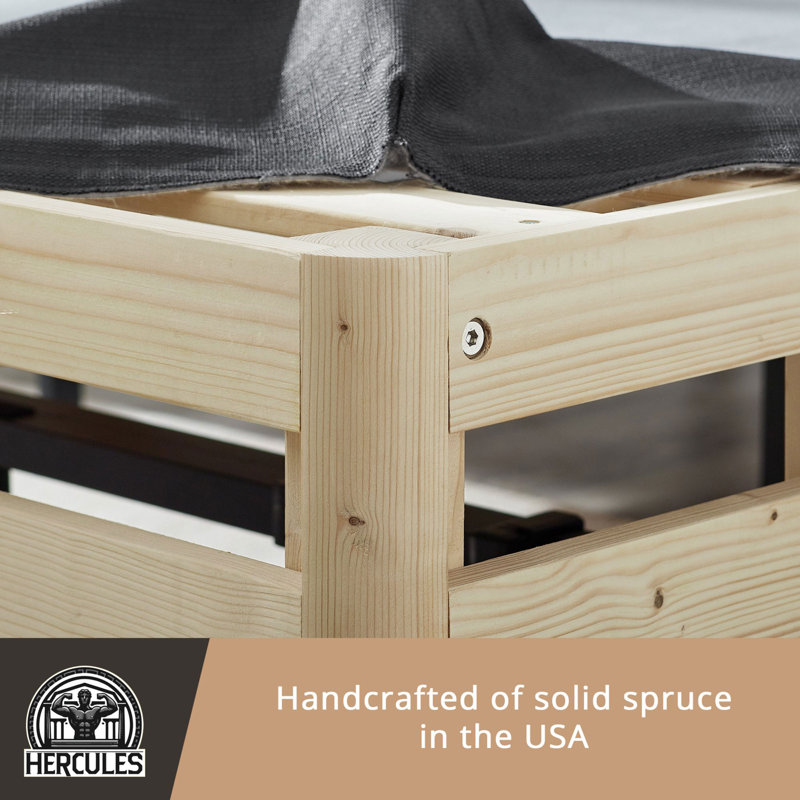 Hercules 8-Inch High Profile Spruce King Mattress Foundation