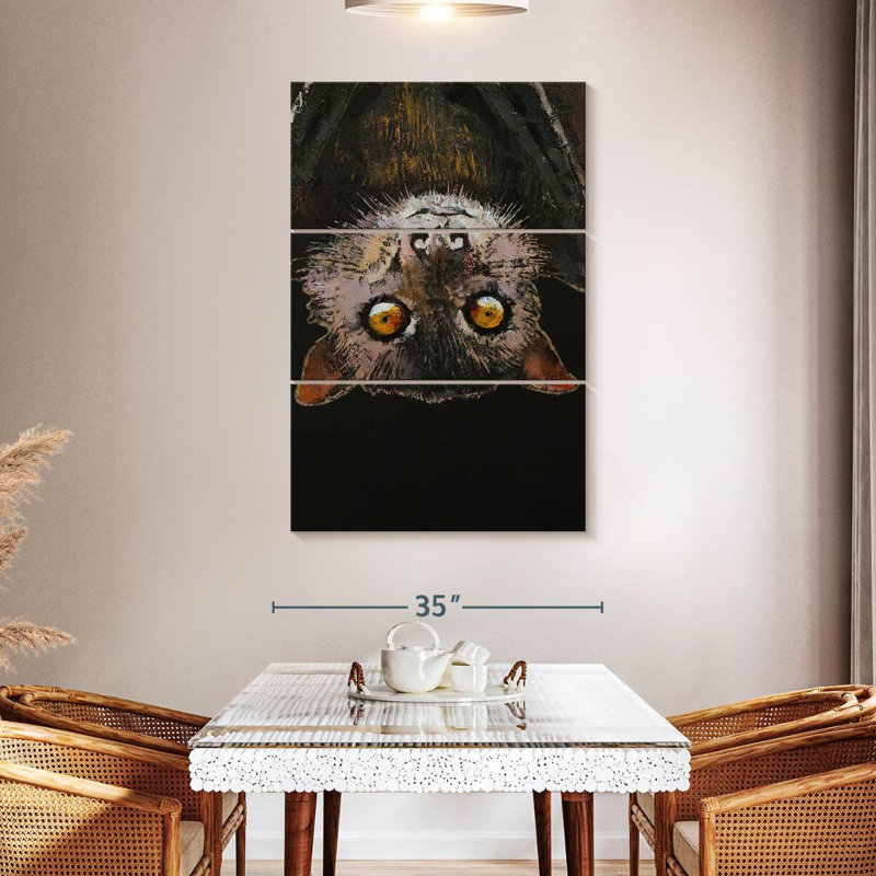 Brampt Bat, 50" H x 32" W