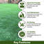 Brialle 30mm Plush Pet-Friendly, Premium Artificial Grass for Patio-1m (3'3") x 4m (13'1") - 4m²