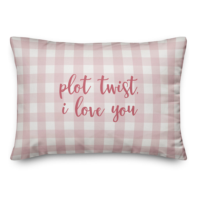  Coussin Plot Twist I Love You, Rose