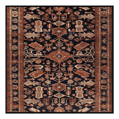 Tapis brun turc lavable à la machine
