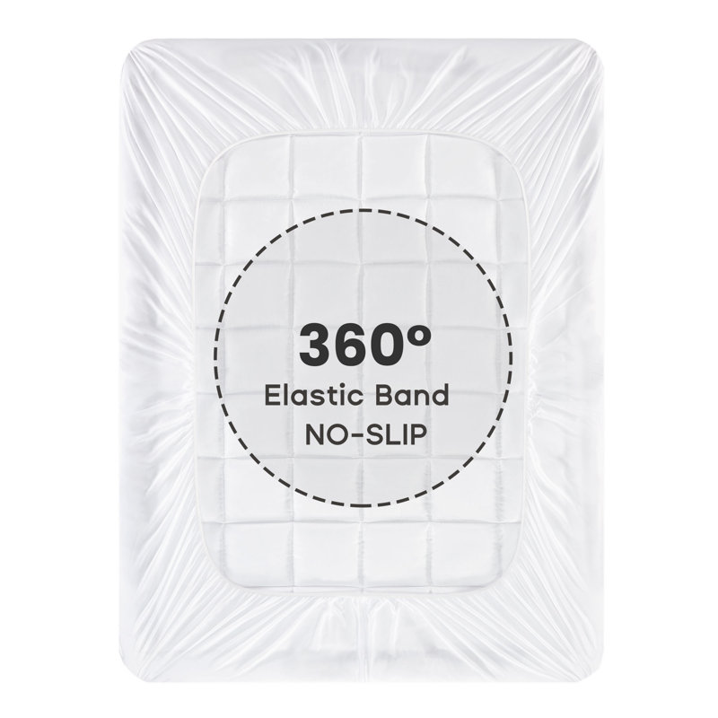 Shipton 1.2'' Down Alternative Mattress Pad, Queen