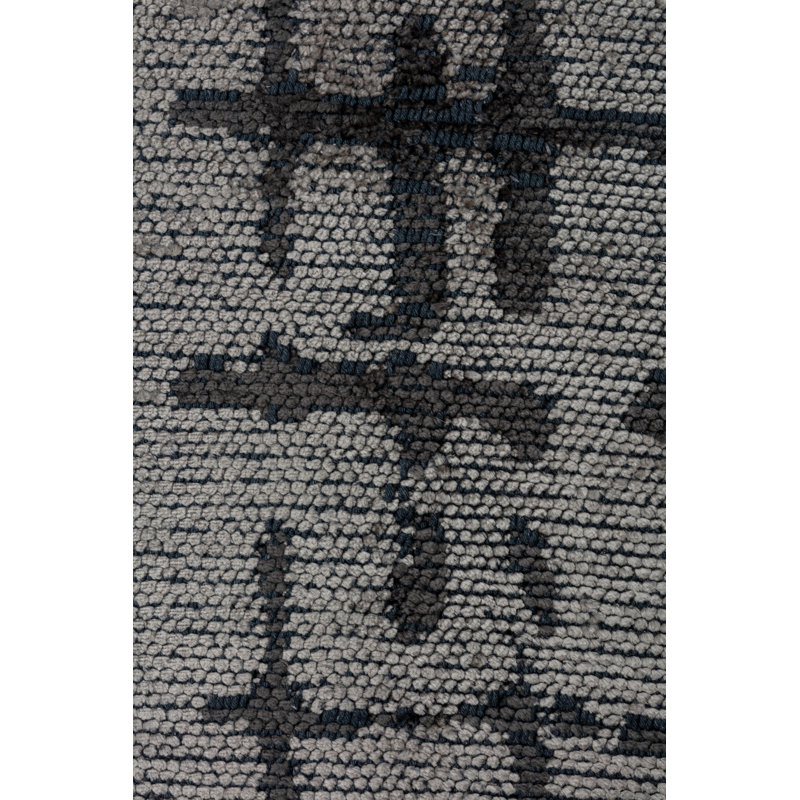 Rapture Beige Gray Checkered Luxury Area Rug, Rectangle 7'10" x 11'2"