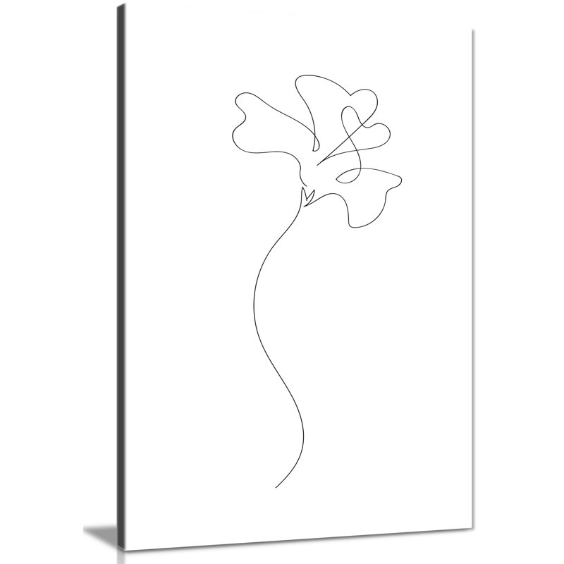 Flower - Wrapped Canvas Print, 31cm H x 20cm W