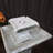 Weather-Resistant Contemporary Gray Resin 2-Tier Outdoor Water Fountain