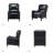 Beecher Traditional 28.75" Wide Genuine Leather Manual Club Recliner with Solid Wood Legs-450924356