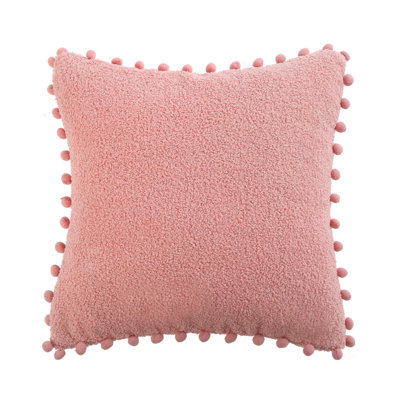 (Covers With Inserts) Set of 2 PomPom Throw Pillows