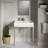 Concorde 30" Rectangle Console Sink with Matte Silver Legs-102694146