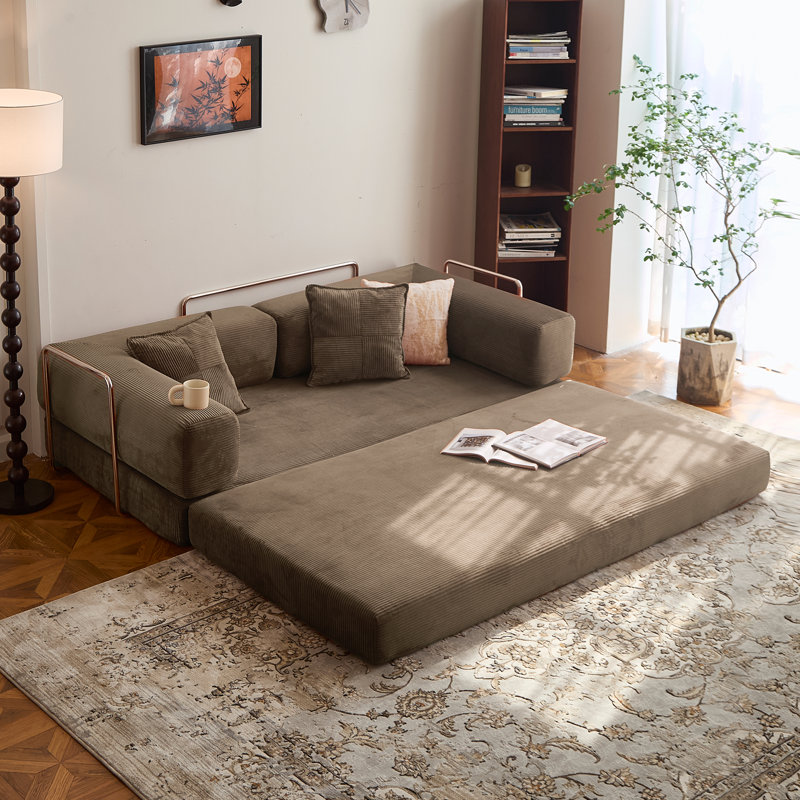 Canapé-lit modulaire Teddy - canapé de plancher pliable - mousse librement combinable pour salon, appartement et bureau - canapé compressé dans une boîte