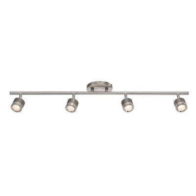 Vector 34'' 4 -Light Fixed Track Track Kit with Dimmable and Adjustable Head