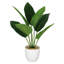 Artificial Potted Foliage Plants 45cm Faux Ficus Plant in Pot Liner
