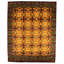 Tapis décoratif en laine de conception unique 8 pi 1 po x 9 pi 10 po Cascia noué à la main New Age Lahore de style orange clair