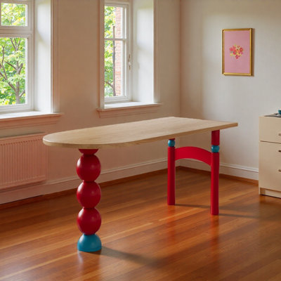 Bright Colours Stylish Solid Wood Desk