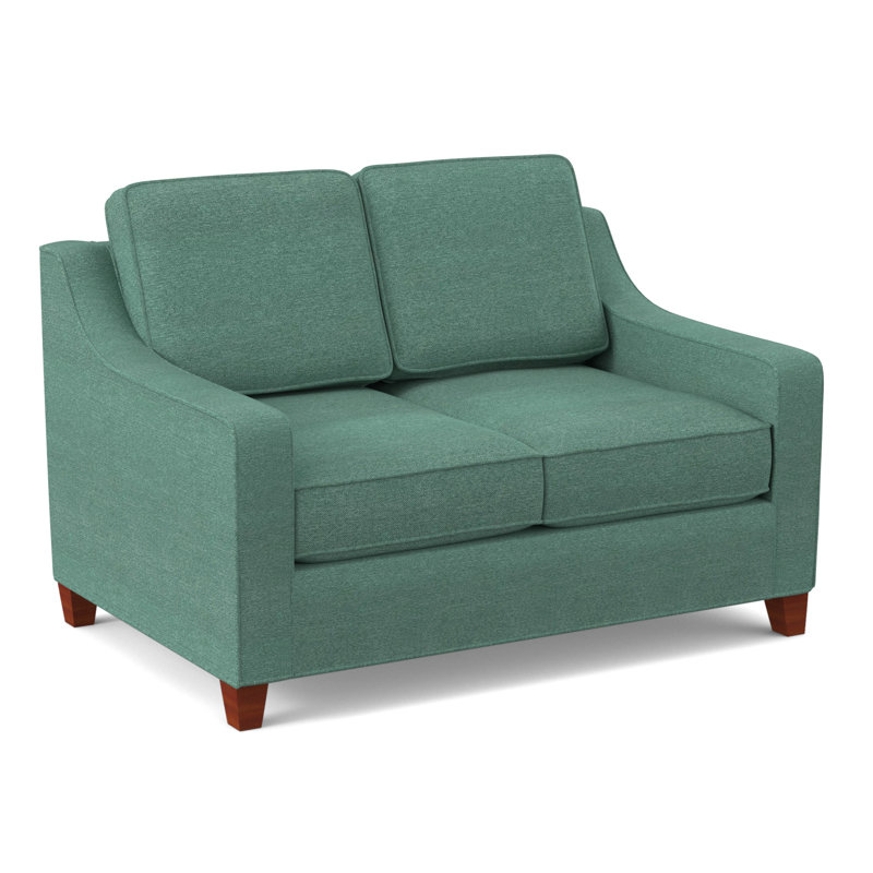 Clark 54" Square Arm Sofa Bed, BM Cherry, Antic Lagoon