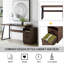 Bureau de 65 pouces avec tiroirs: table de bureau spacieuse en brun pour un travail productif: tiroirs