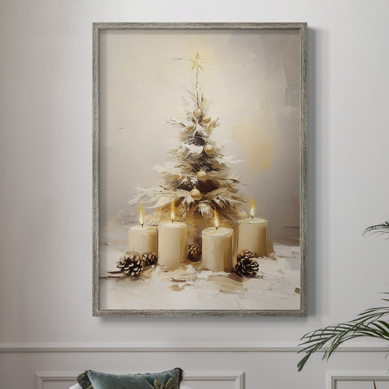 «Christmas Holiday Art», série 2-Cxxviii, reproduction encadrée - bois massif, H 11 po x l 9 po