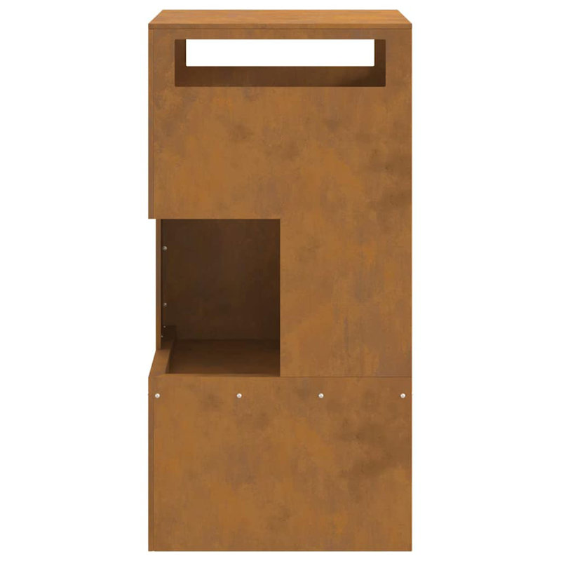 Modern Outdoor Fire Pit, Brown
