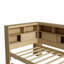 Lit de jour simple avec tablettes de rangement, USB et lit gigogne-1918411189