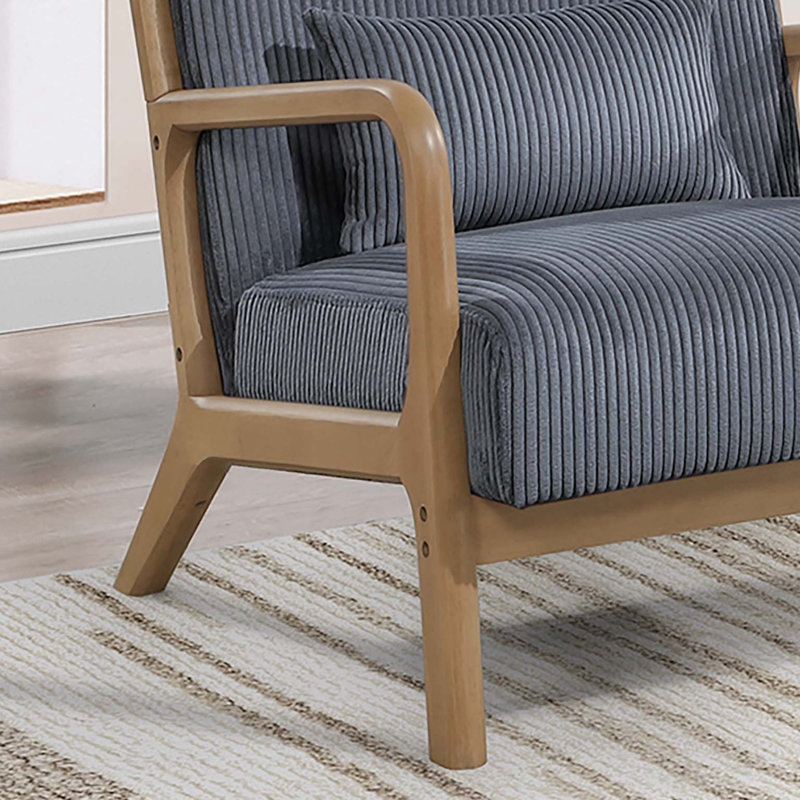 Fauteuil d'appoint gris foncé