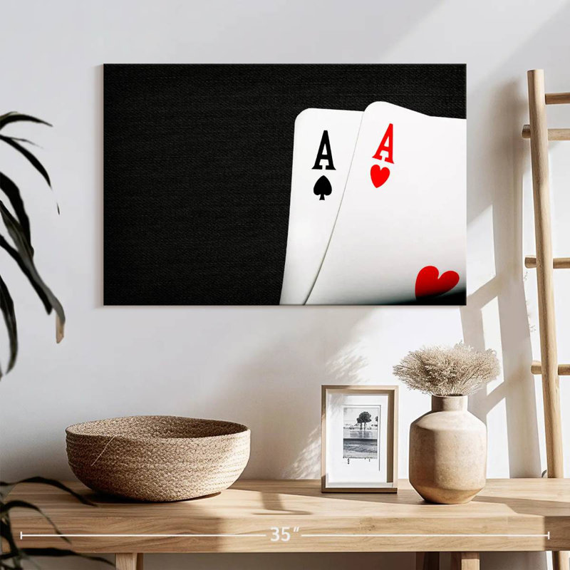  Jeu de cartes «Ace», H 34 po x l 51 po