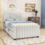 Lit plateforme simple tapissier avec lit gigogne simple-480073508