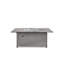 Merge Tables Rectangle Aluminum Propane Fire Pit Table with Lid-1984296014