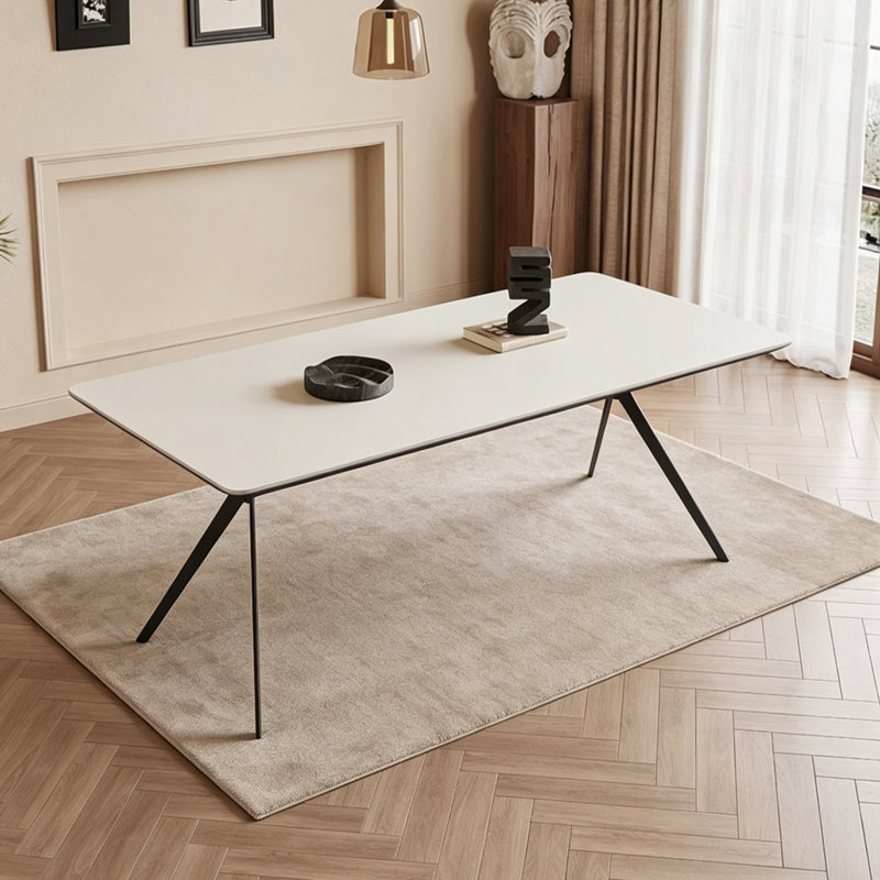 Italian rectangular desk, 29.53" H x 55.12" W x 27.56" D