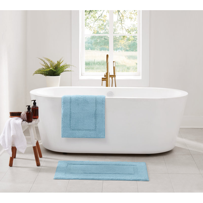  Cloud Bath Rug, 17x24 2 Pack, Navy
