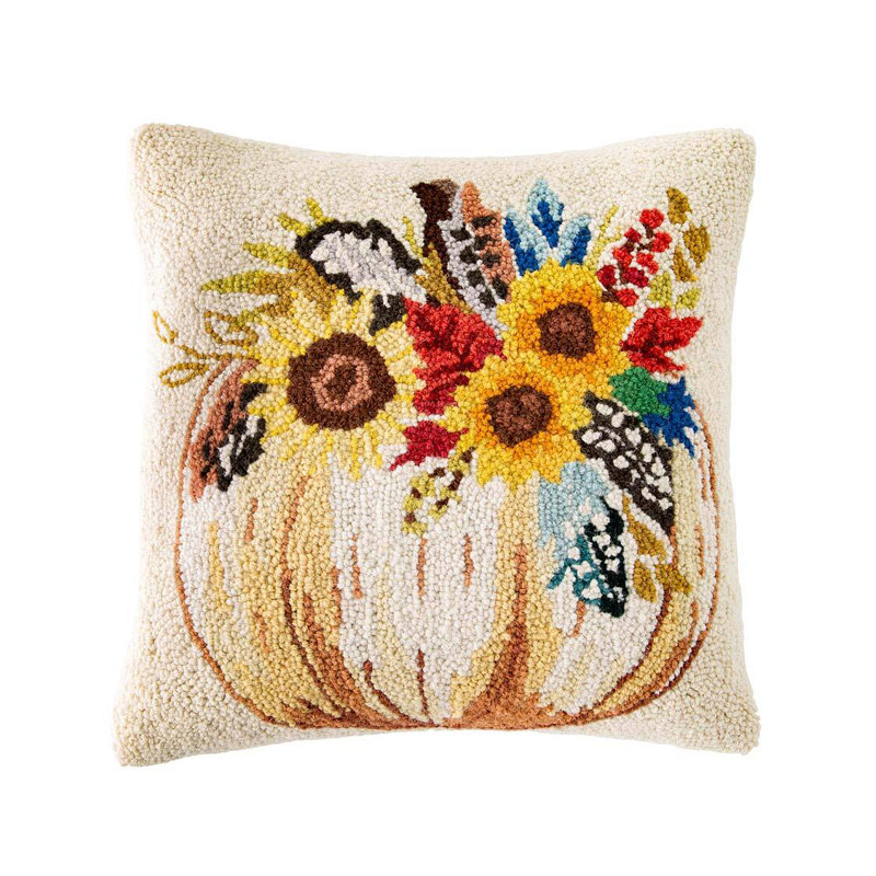 Floral Down Throw Pillow