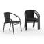 Chaises de restaurant empilables en rotin pour l'intérieur et l'extérieur Arthor par Flash Furniture-21223672