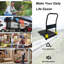Chariot de camion pliable à poussoir, 440 lb Capacité de poids, 2 roues de frein pivotantes-126007579