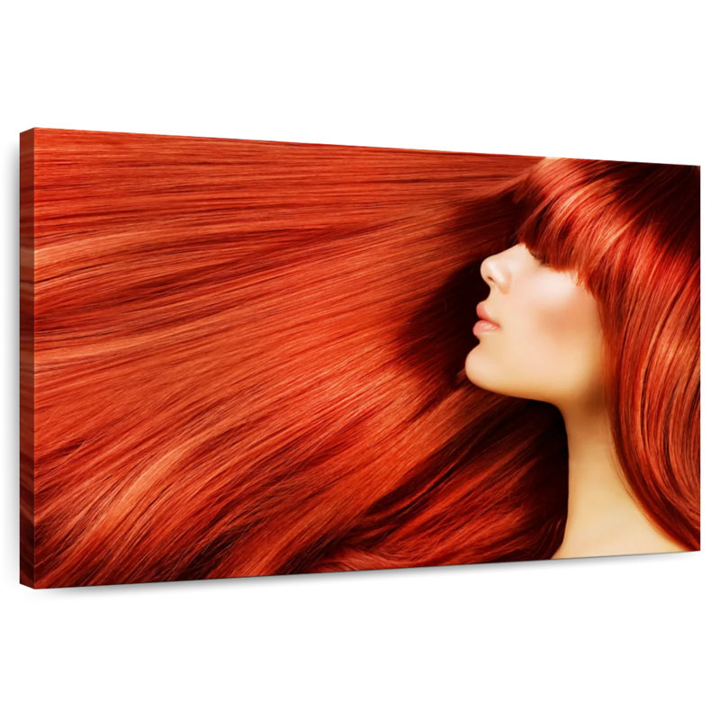 Longs cheveux roux Shuttleworth, H 34 po x l 51 po