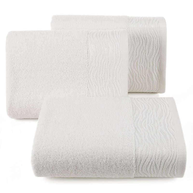 Hreinn Midweight Jacquard Hand Towel, Cream
