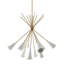 Lustre contemporain en métal Gianne