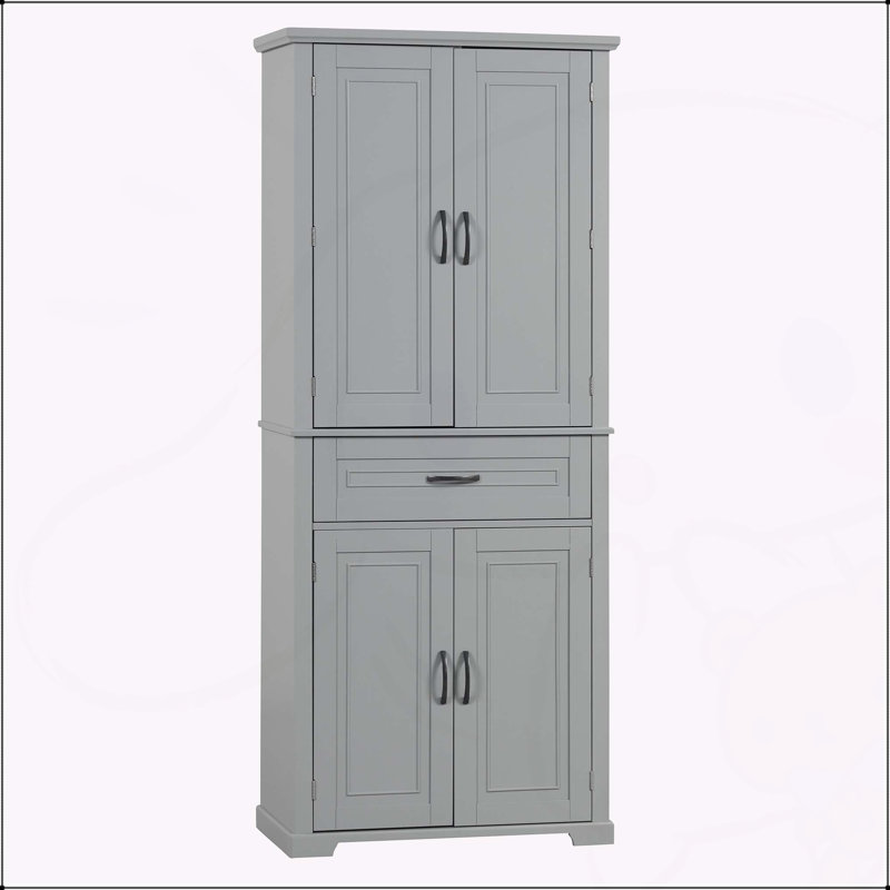 Armoire de salle de bain polyvalente avec plusieurs compartiments pour un rangement efficace