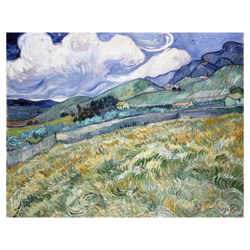 «Landscape from Saint-Remy» par Vincent van Gogh - Estampe numérique, H 32 po x l 40 po